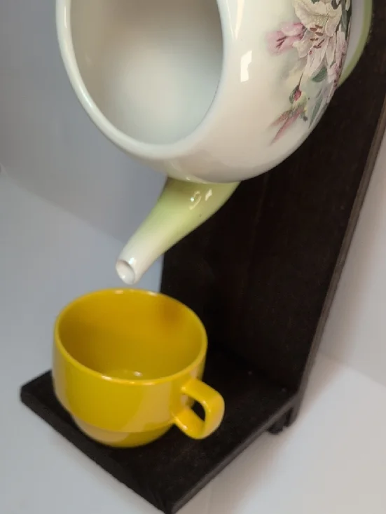 Rustic Wooden Handmade Bird Feeder Hummingbird Teapot - Picture 5 of 16